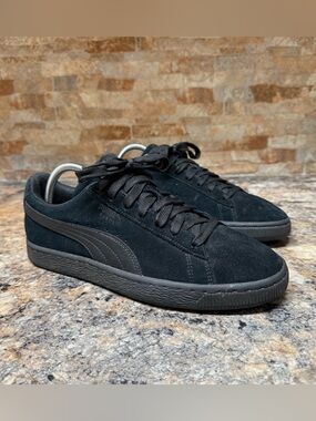 Puma Eco Suede Classic Triple Black Size 10